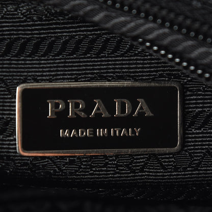 Prada Nylon Flat Messenger Bag Black 8 of 9