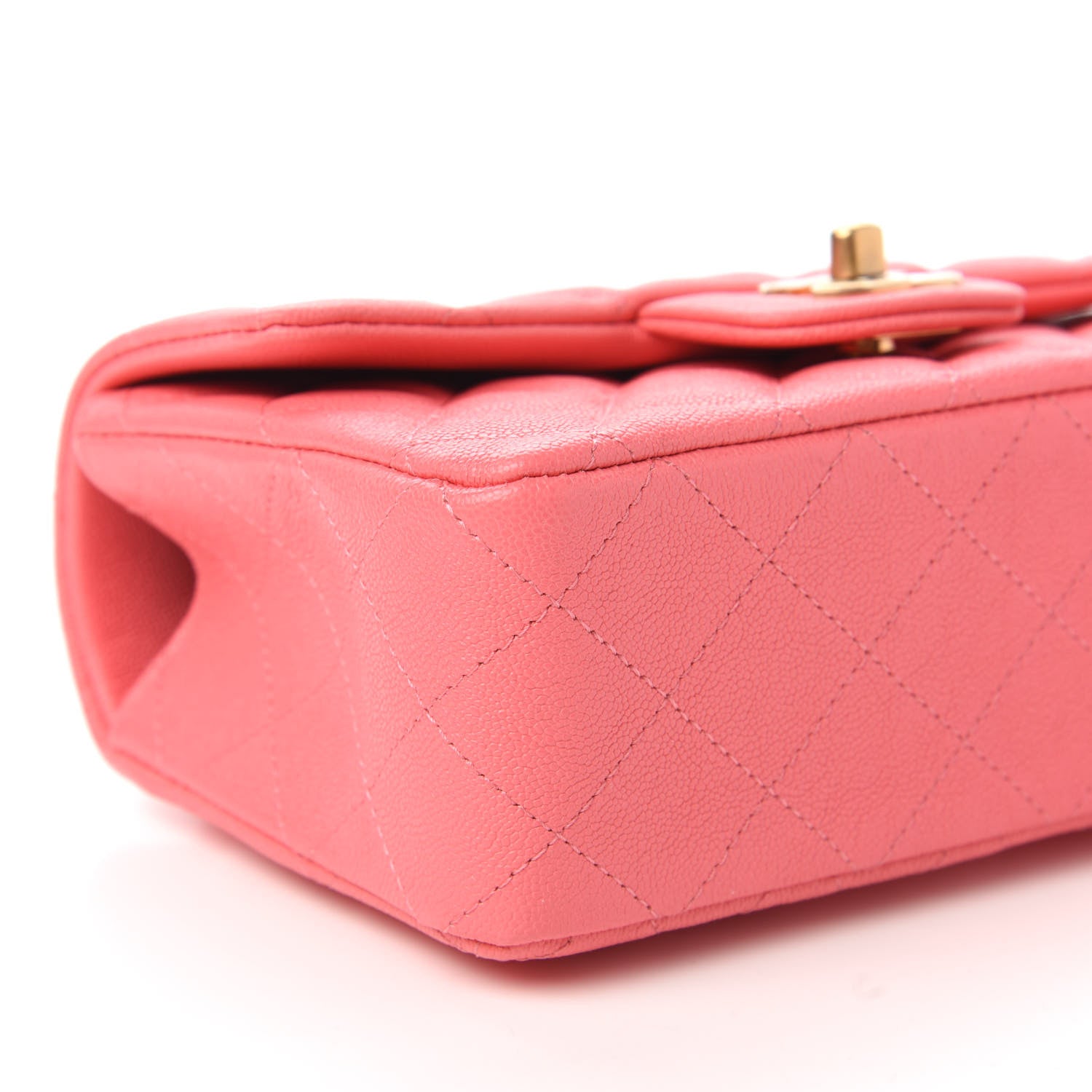 Chanel Caviar Quilted Mini Top Handle Rectangular Flap Pink 6 of 10