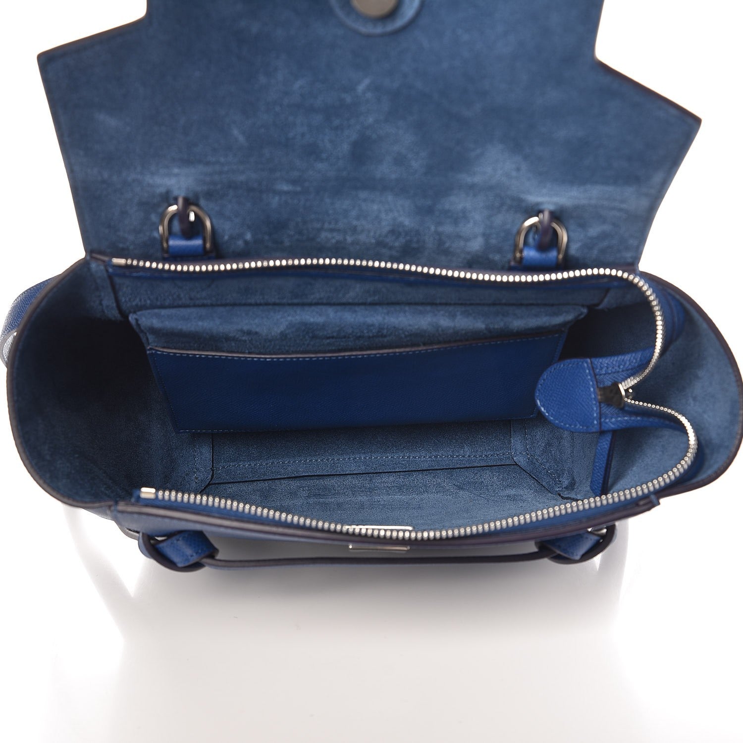 Celine Baby Grained Calfskin Micro Belt Bag Lazuli 5 of 6