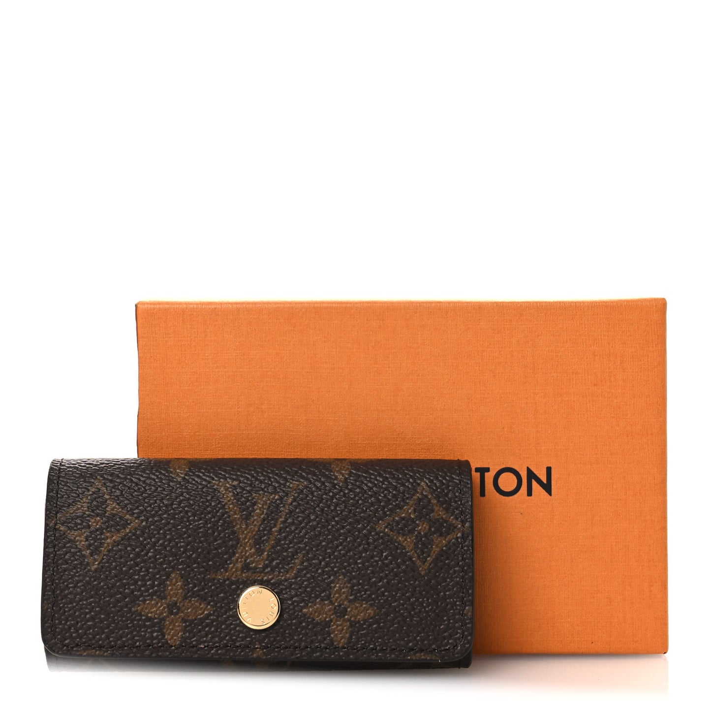 Monogram 4 Key Multicles Holder Blue