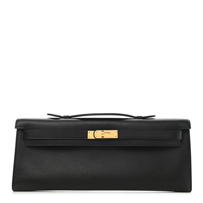 Hermes Swift Kelly Cut Clutch Pochette Black 1 of 9