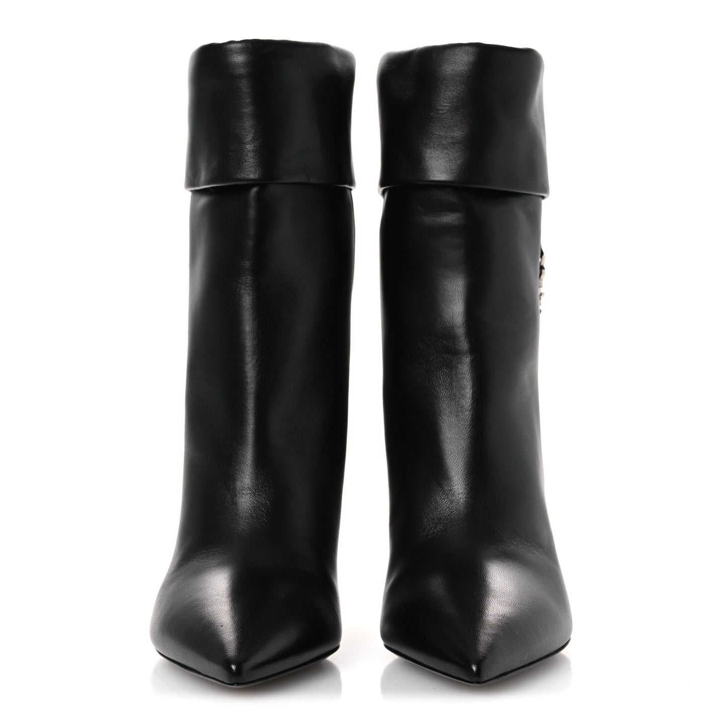 Lambskin Liz 85 Wedge Booties 37.5 Black