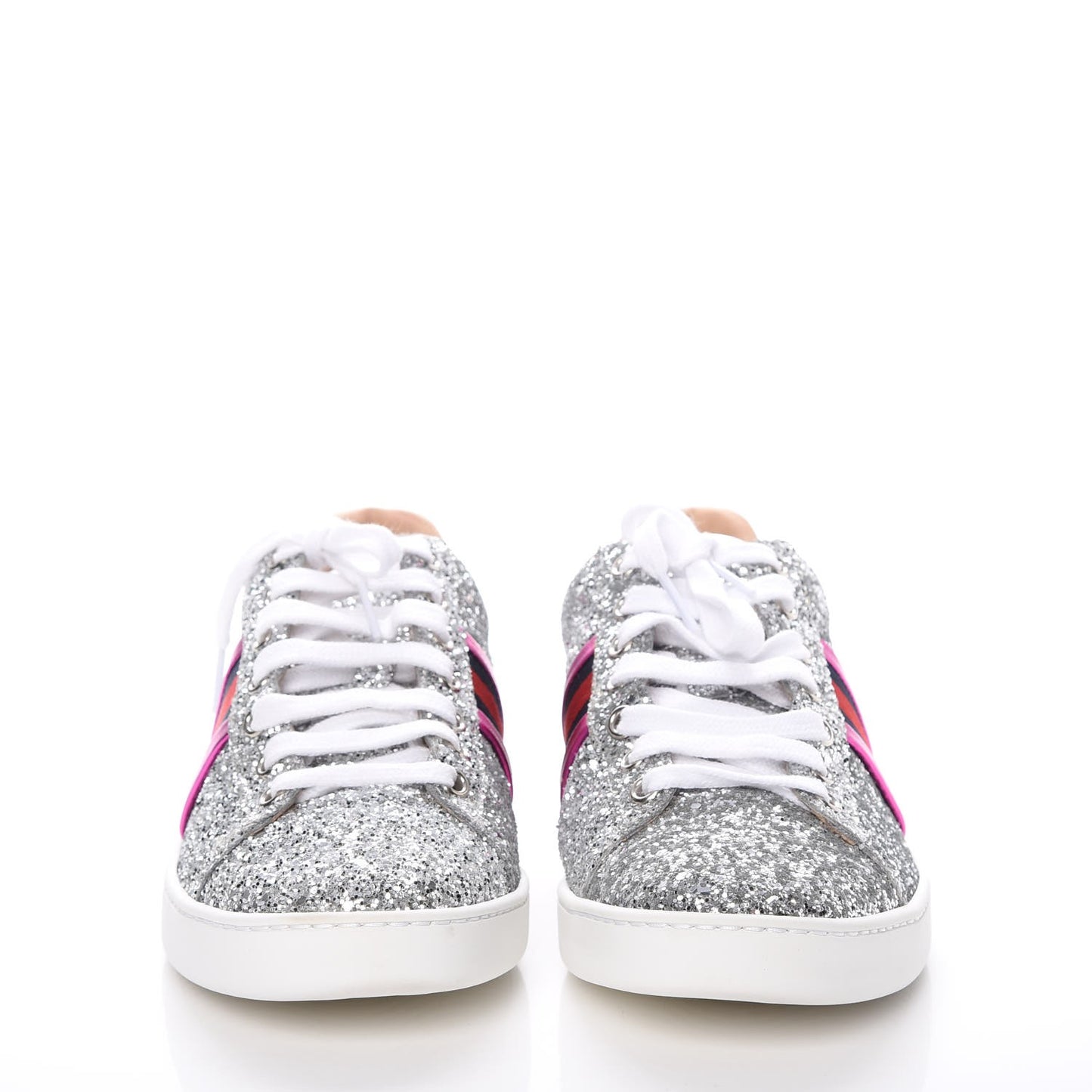 Glitter Web Ace Sneakers 38 Silver