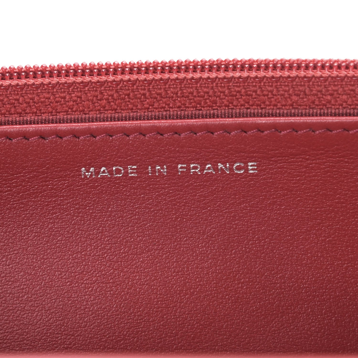 Chanel Caviar Quilted Boy Wallet On Chain WOC Red 8 of 9