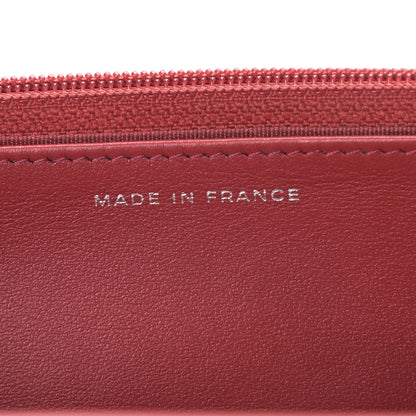 Chanel Caviar Quilted Boy Wallet On Chain WOC Red 8 of 9