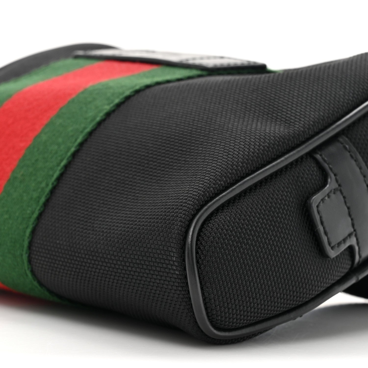 Gucci Canvas Web Slim Belt Bag Black 9 of 10