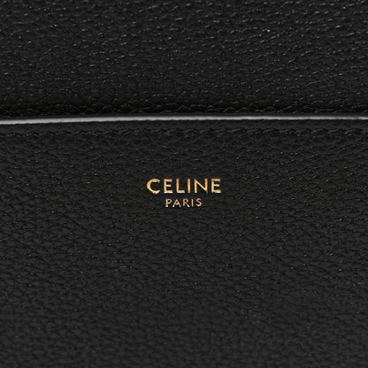 Celine Soft Grained Calfskin Sangle Bucket Bag Black 6 of 8