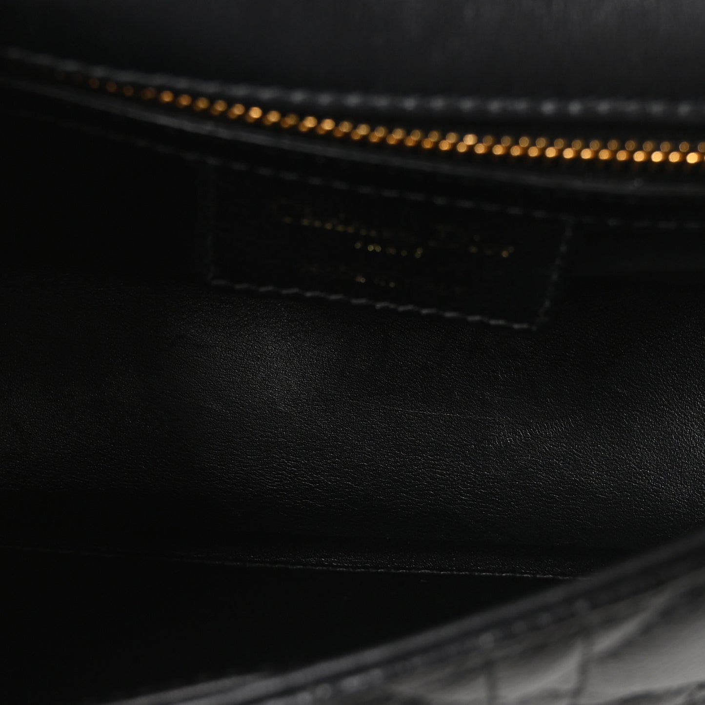 Calfskin Cannage Small Caro Bag Black