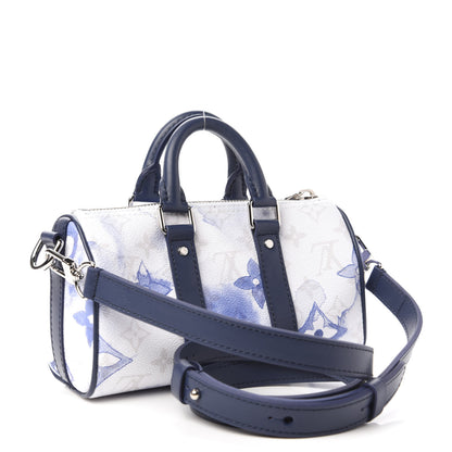 Louis Vuitton Monogram Watercolor Keepall XS Blue 3 of 10