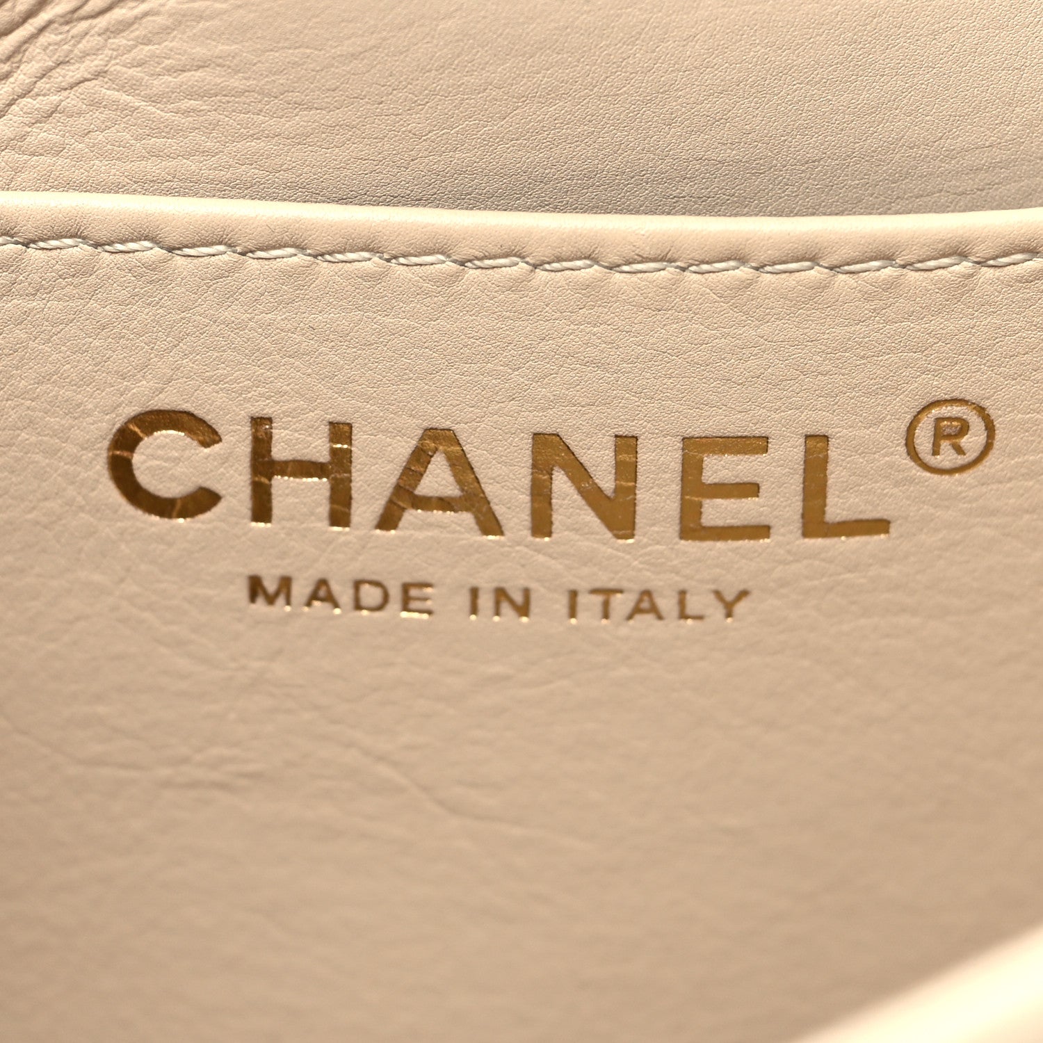Chanel Calfskin Quilted Mini Nailed CC Flap Bag Beige 6 of 11