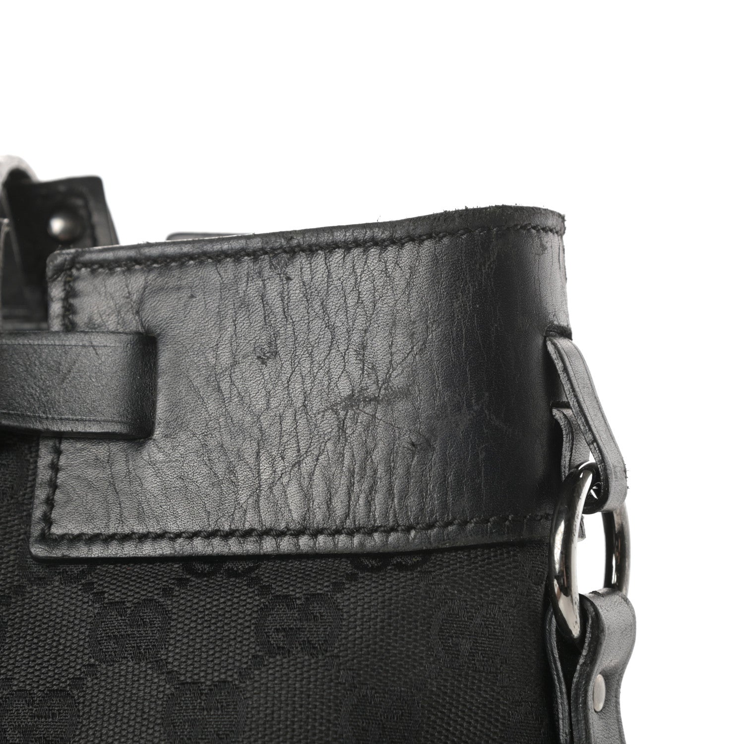 Gucci Monogram Tote Black 15 of 17