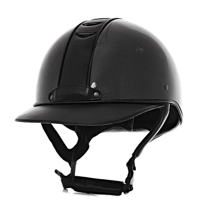 Hermes Carbon Fiber Equestrian Riding Helmet 62 Black 1 of 7