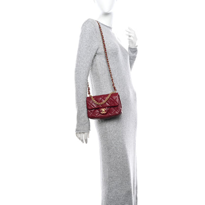 Chanel Lambskin Quilted Small Fancy Jewel Flap Burgundy 2 of 11