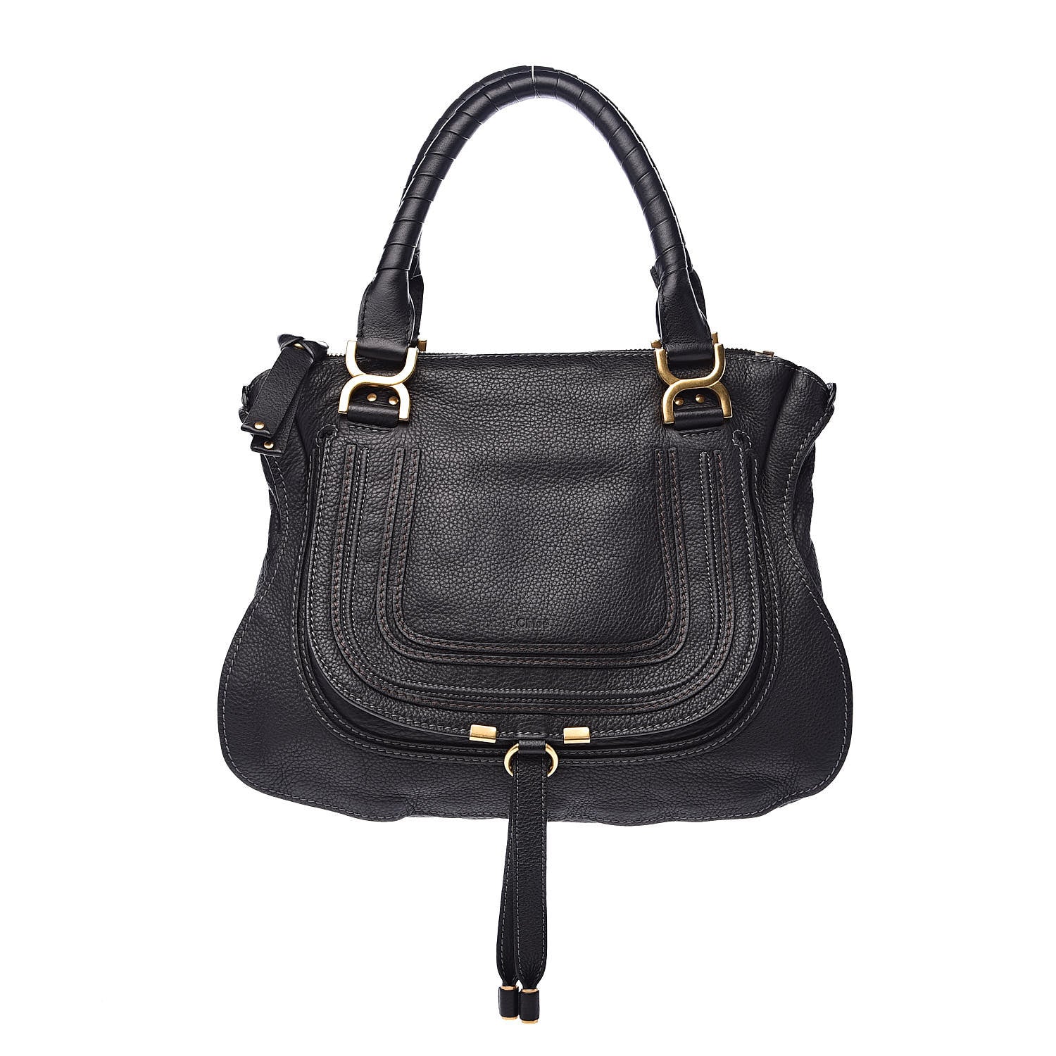 Chloe Calfskin Medium Marcie Satchel Black 1 of 10