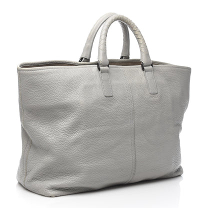 Bottega Veneta Cervo Deerskin Shopping Tote Light Grey 3 of 11