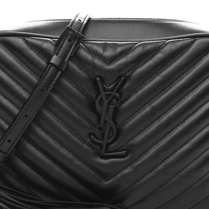 Saint Laurent Calfskin Matelasse Monogram Lou Camera Bag Black 8 of 10