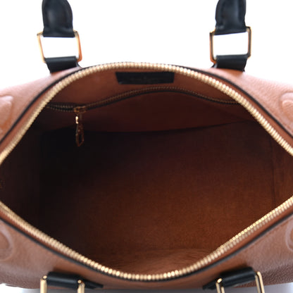 Louis Vuitton Empreinte Monogram Giant Wild At Heart Speedy Bandouliere 25 Caramel 5 of 9