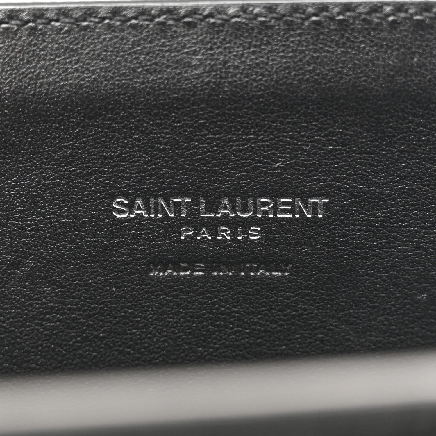 Saint Laurent Calfskin Crocodile Embossed Nano Sac De Jour Black 6 of 12