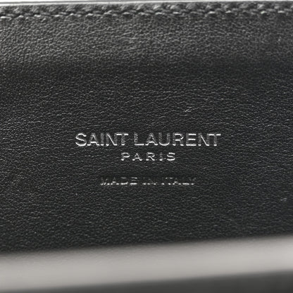 Saint Laurent Calfskin Crocodile Embossed Nano Sac De Jour Black 6 of 12