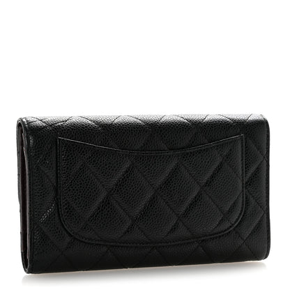 Chanel Caviar Quilted Large Flap Wallet Black 3 of 10