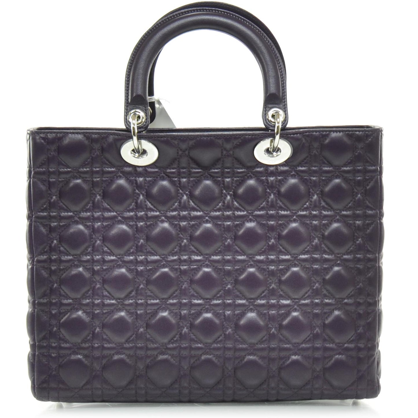 Lambskin Cannage Large Lady Dior Amaranth
