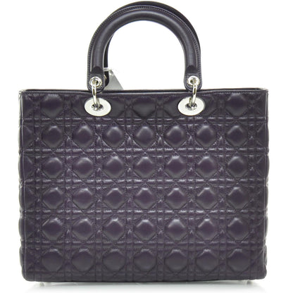 Christian Dior Lambskin Cannage Large Lady Dior Amaranth 4 of 8