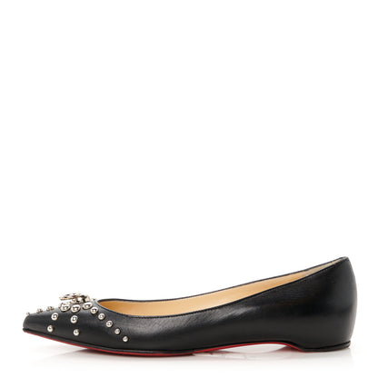 Christian Louboutin Kid Door Knock Flats 35 Black 1 of 9
