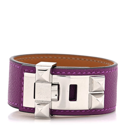 Hermes Evercolor Collier de Chien CDC Bracelet T2 Anemone 1 of 5