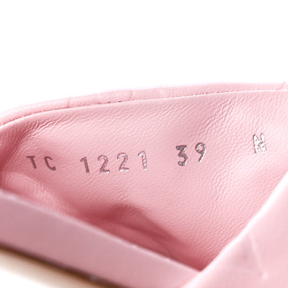 Louis Vuitton Lambskin Embossed Monogram Revival Flat Mules 39 Rose Clair 8 of 8