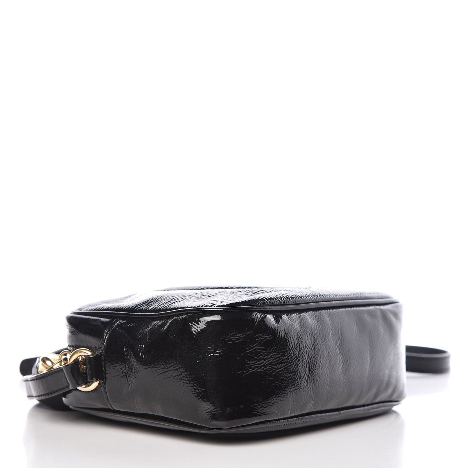 Gucci Soft Patent Small Soho Disco Bag Black 4 of 12