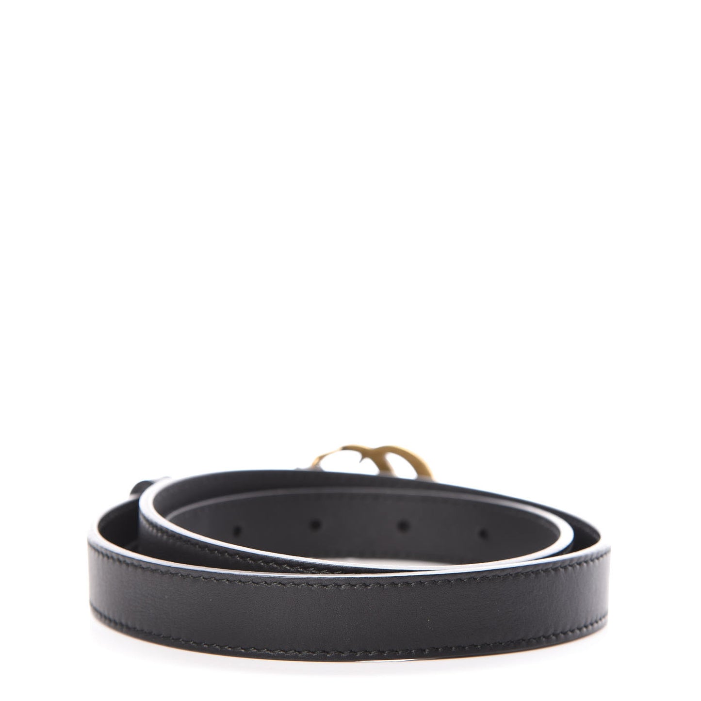 Calfskin Double G 20mm Belt 80 32 Black