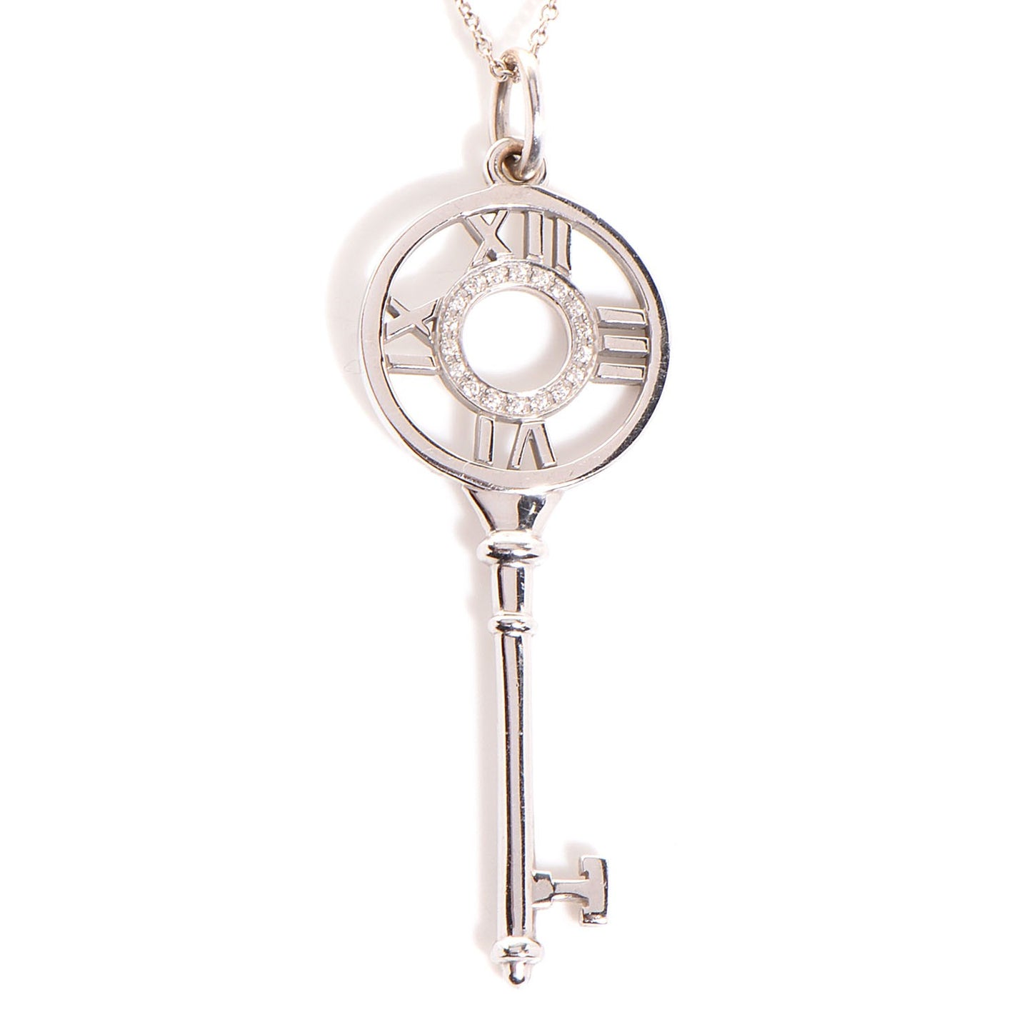 18k White Gold Diamond Pave Atlas Pendant