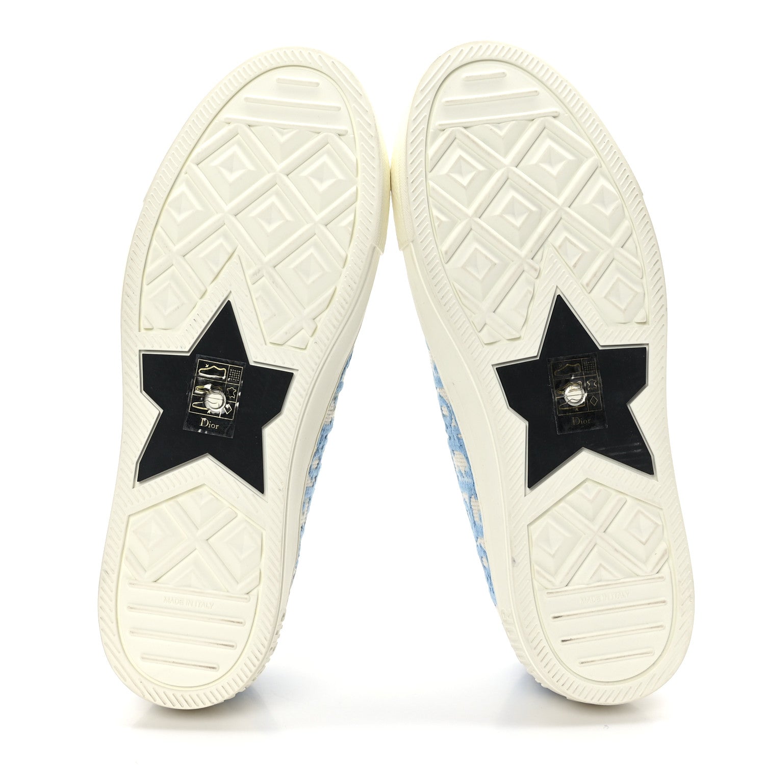 Christian Dior Canvas Oblique Walk'N'Dior Low Top Sneakers 39.5 Cornflower Blue 5 of 7