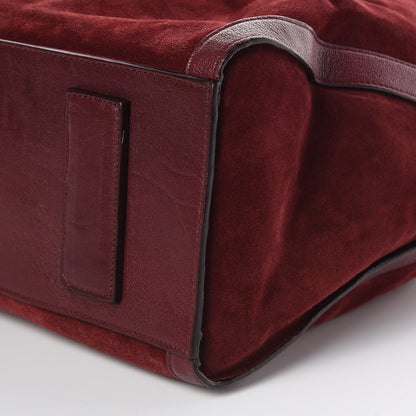Alexander McQueen Suede Large De Manta Tote Oxblood 11 of 11