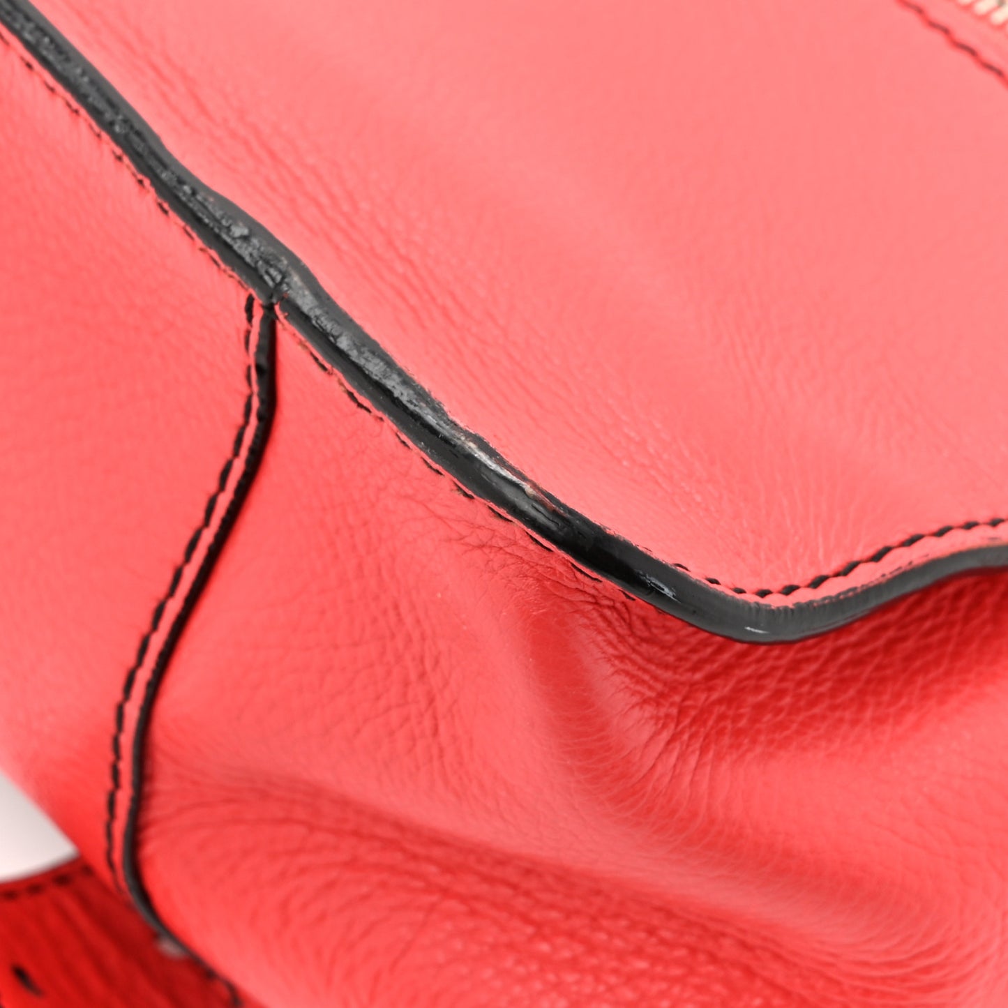 Grainy Calfskin Tiny PS1 Satchel Geranium