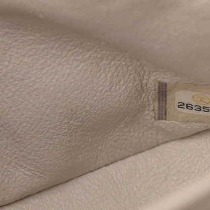 Chanel Caviar Quilted Medium Double Flap Ivory 8 of 12
