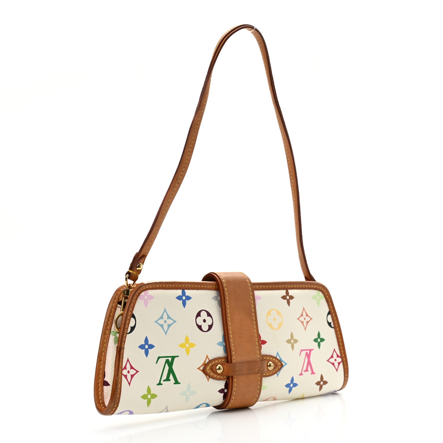 Louis Vuitton Monogram Multicolor Shirley White 2 of 15