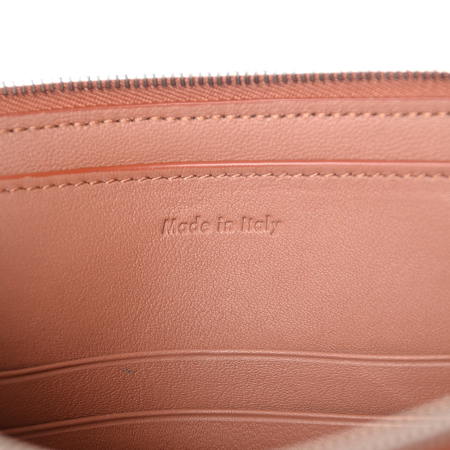Celine Lambskin Bi-Color Solo Clutch Pouch Terracotta Navy 6 of 8