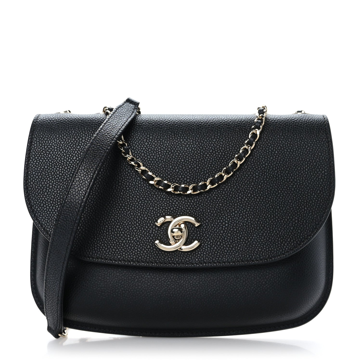 Chanel Caviar Mini Chain Flap Bag Black 1 of 9