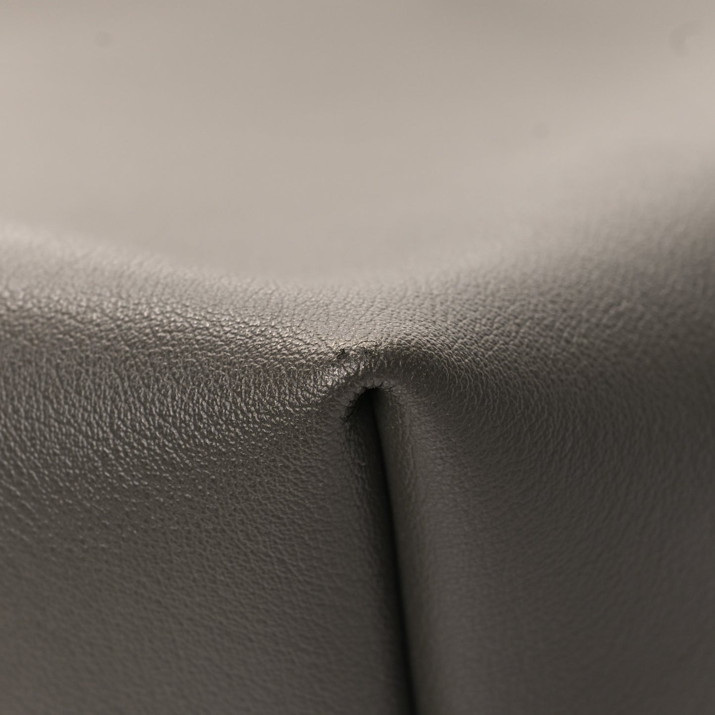 SAINT LAURENT Calfskin Large Shopping Tote Pebble