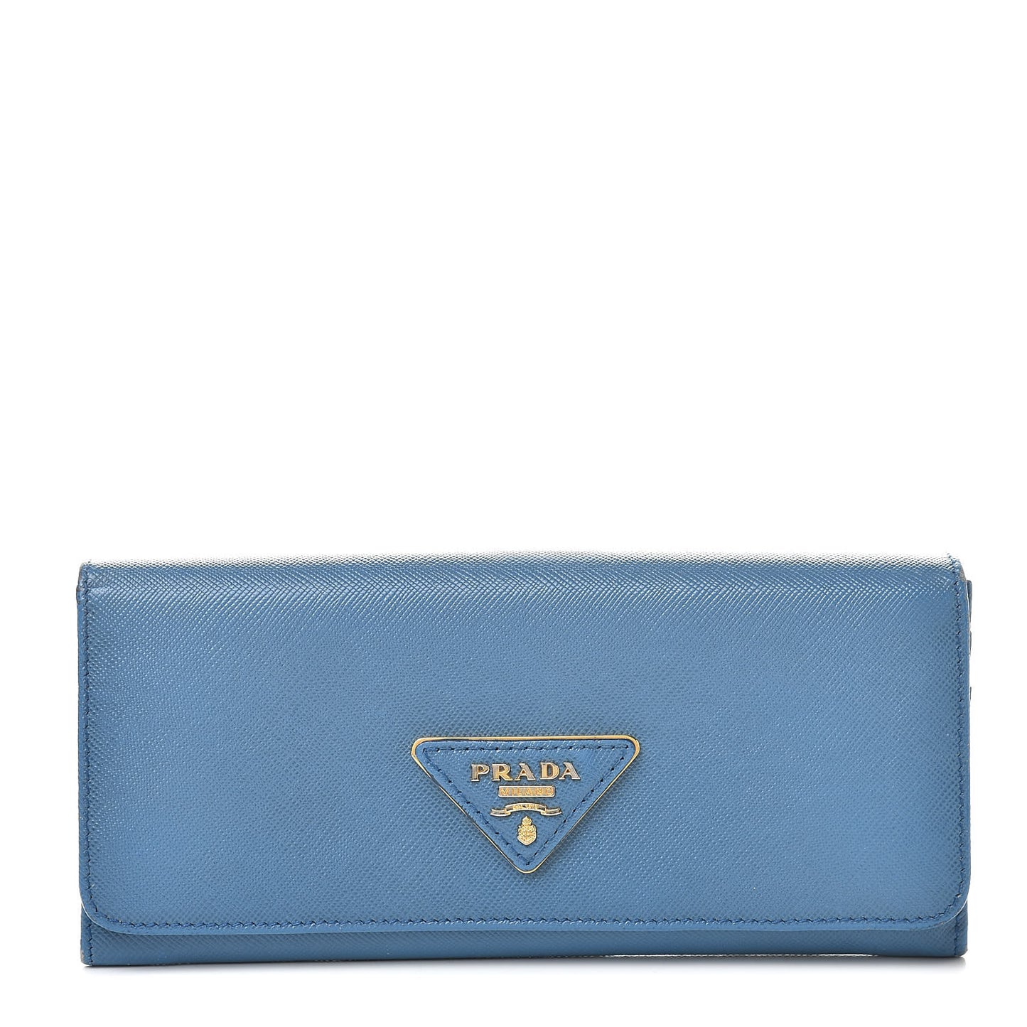Saffiano Continental Flap Wallet Cobalto