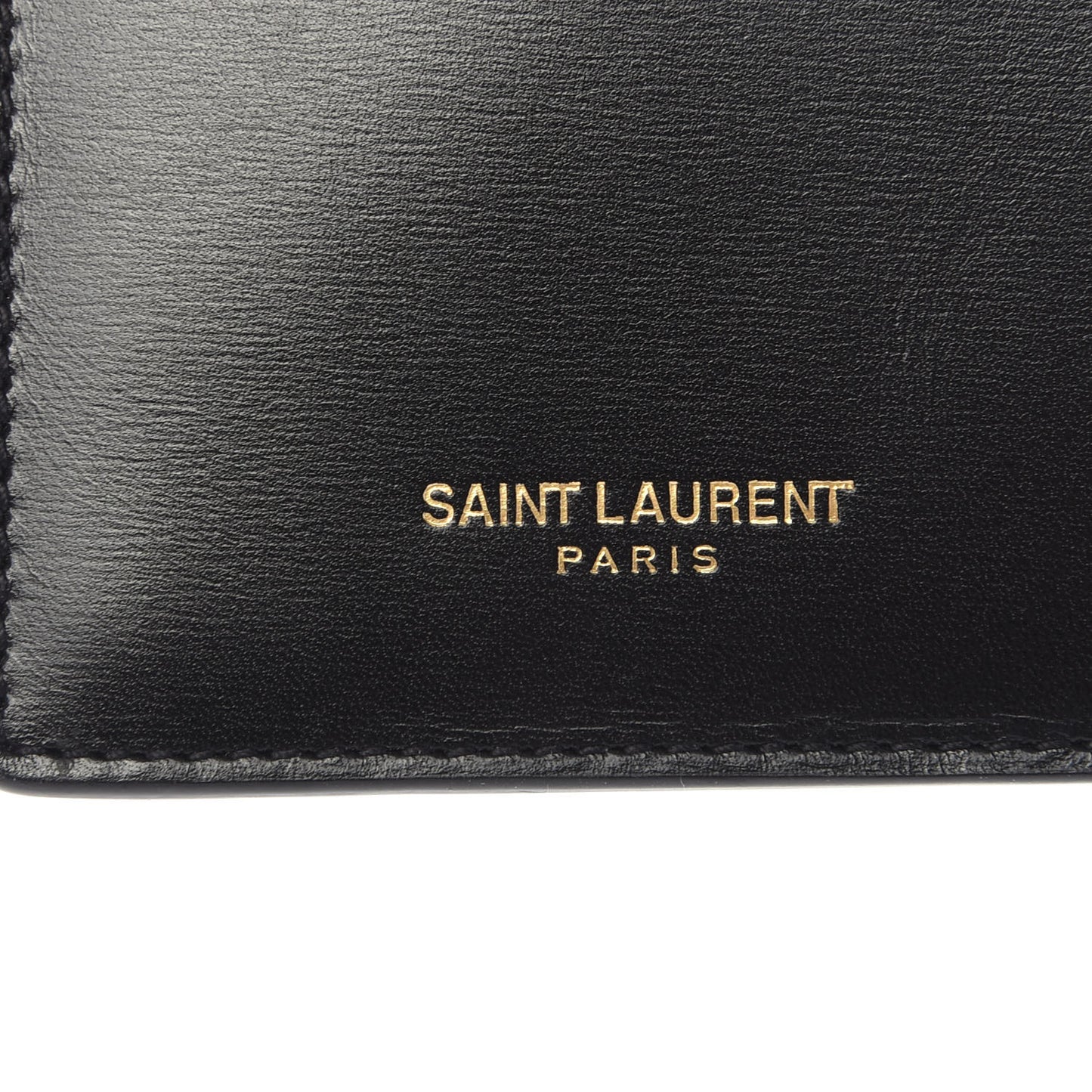 Calfskin 5 Fragments Zip Pouch Card Holder Black