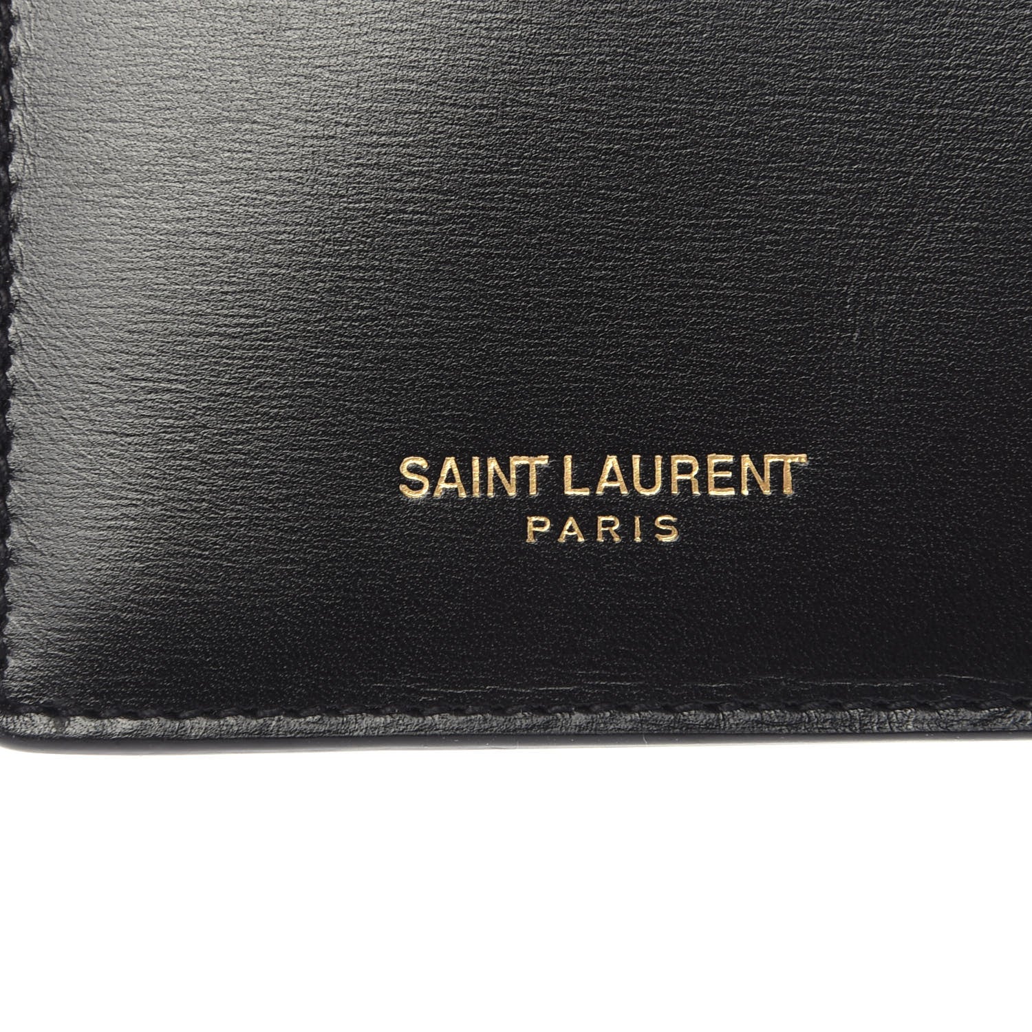Saint Laurent Calfskin 5 Fragments Zip Pouch Card Holder Black 6 of 8