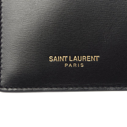 Saint Laurent Calfskin 5 Fragments Zip Pouch Card Holder Black 6 of 8