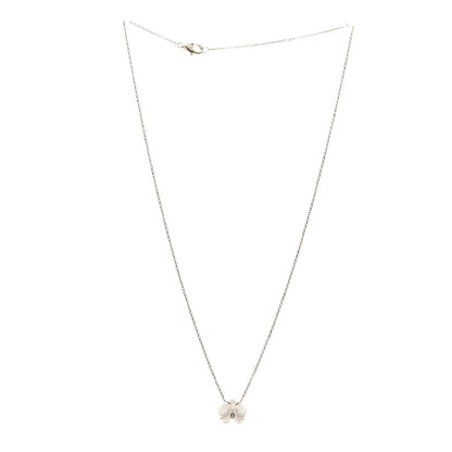 Cartier 18K Yellow Gold Mother Of Pearl Diamond Caresse D'Orchidees Par Necklace 3 of 5