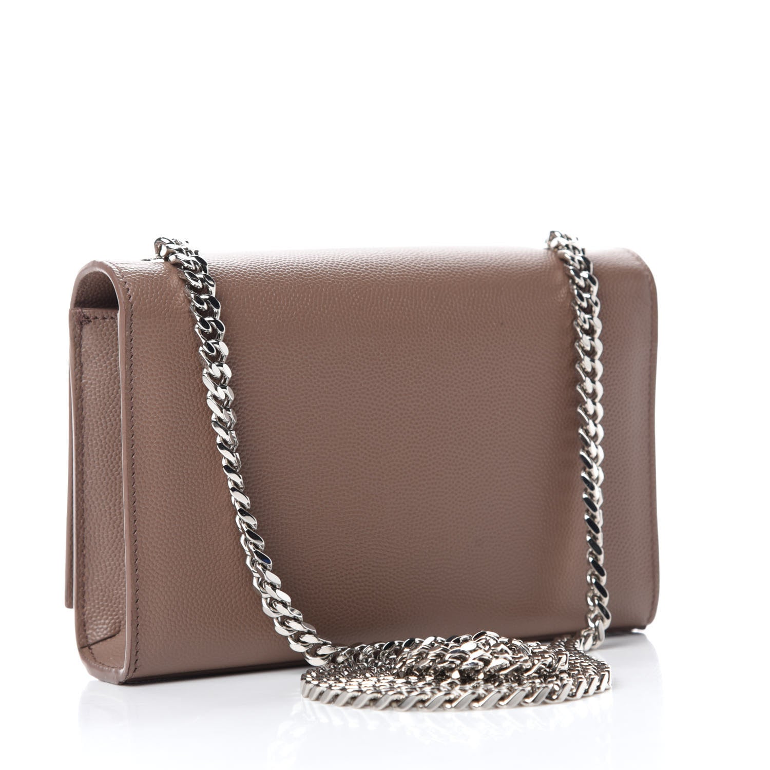 Saint Laurent Grain De Poudre Small Monogram Kate Satchel Fard 3 of 13