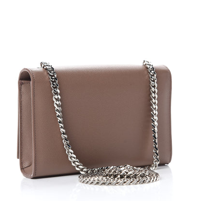 Saint Laurent Grain De Poudre Small Monogram Kate Satchel Fard 3 of 13