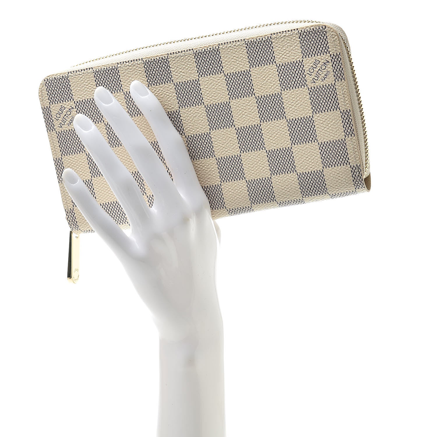 Louis Vuitton Damier Azur Zippy Wallet 2 of 10