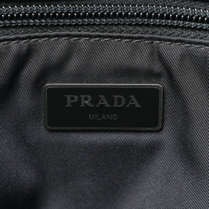 Prada Tessuto Nylon Saffiano Logo Messenger Bag Black 6 of 9