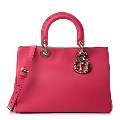 Christian Dior Smooth Calfskin Medium Diorissimo Tote Fuchsia 1 of 11